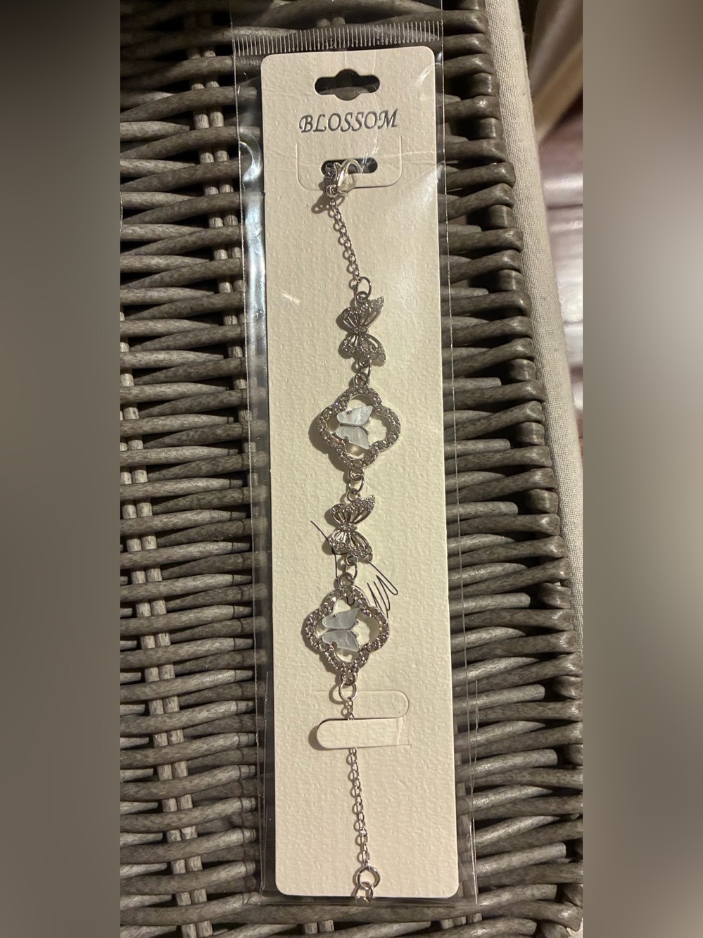 Brand new! Simple Silver Butterfly Link Bracelet - Women's Jewelry. Fits nicely.